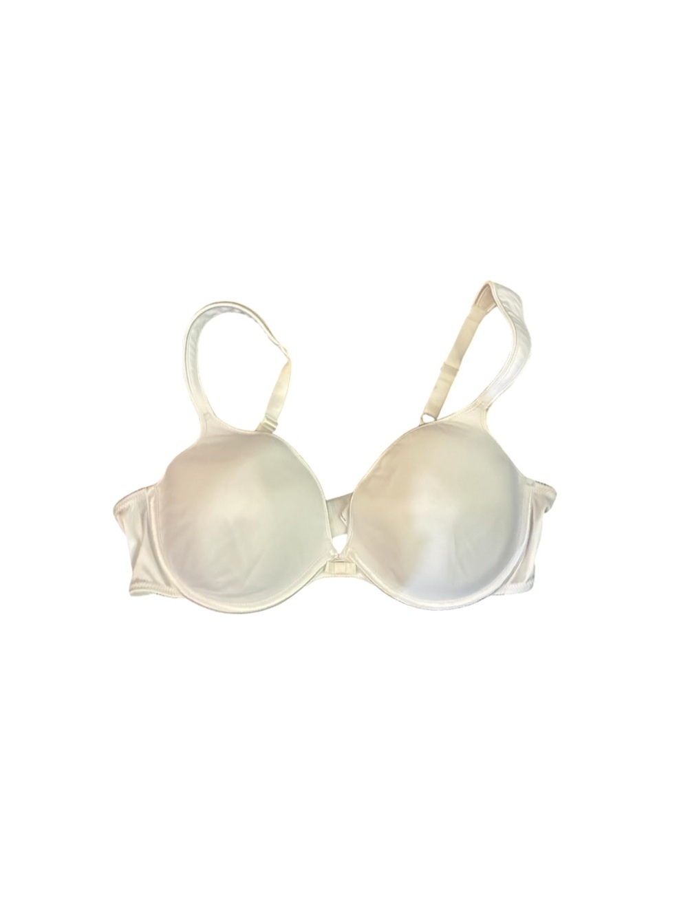 Vintage Y2K Bali Underwire T-Shirt Bra Full Coverage Seamless White 42C